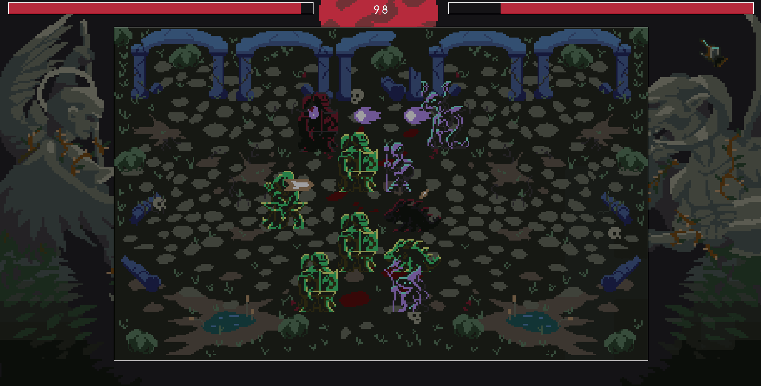 Blood Moon: Battle screen