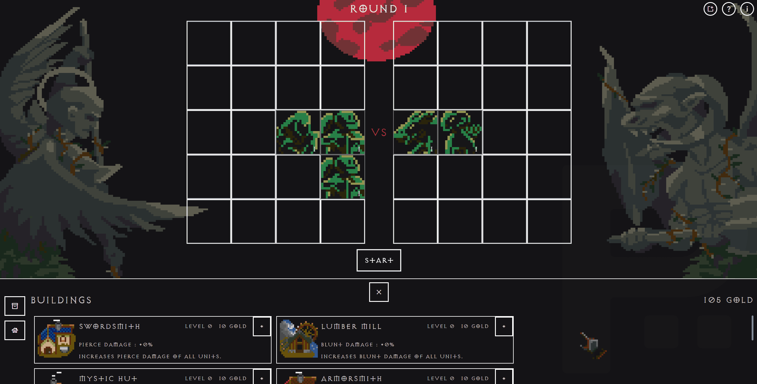 Blood Moon: Buildings and unit placement